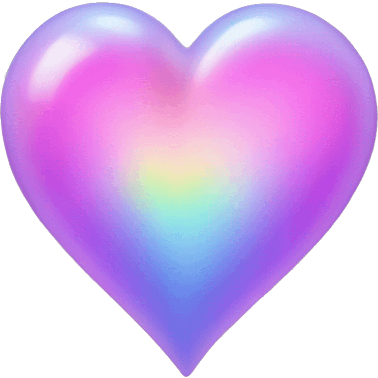 Iridescent heart emoji