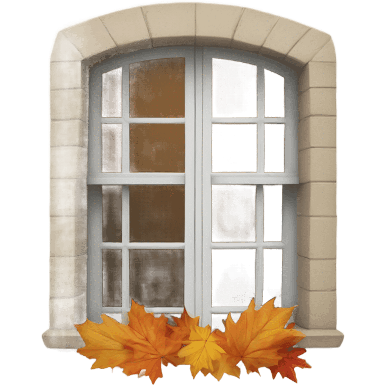 autumn window emoji