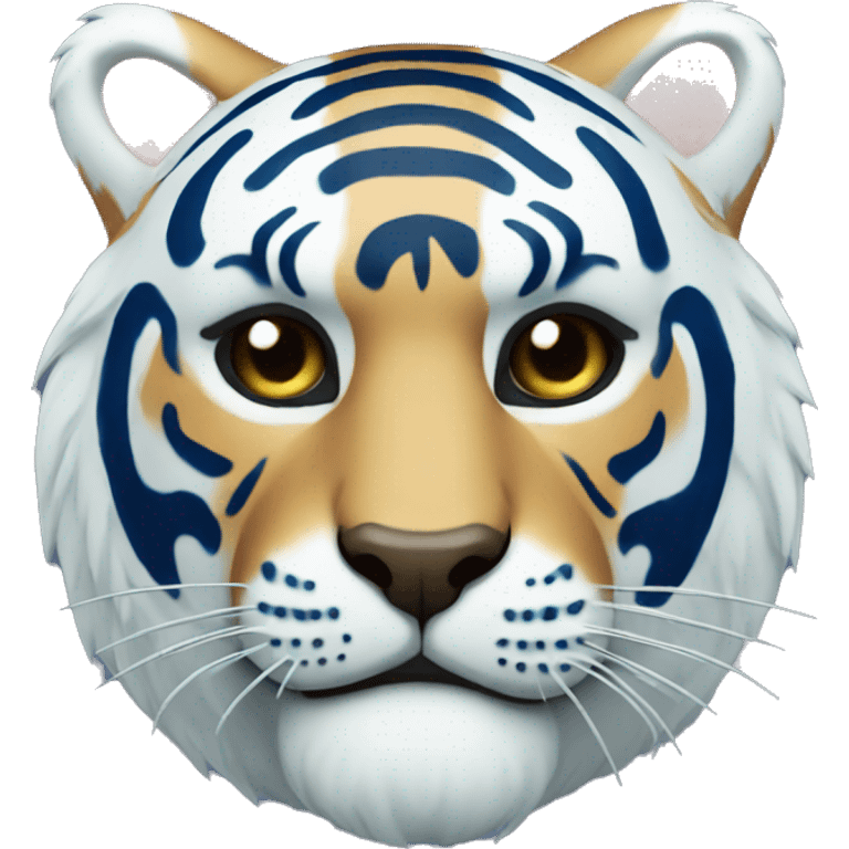 blue tiger Japanese mask emoji