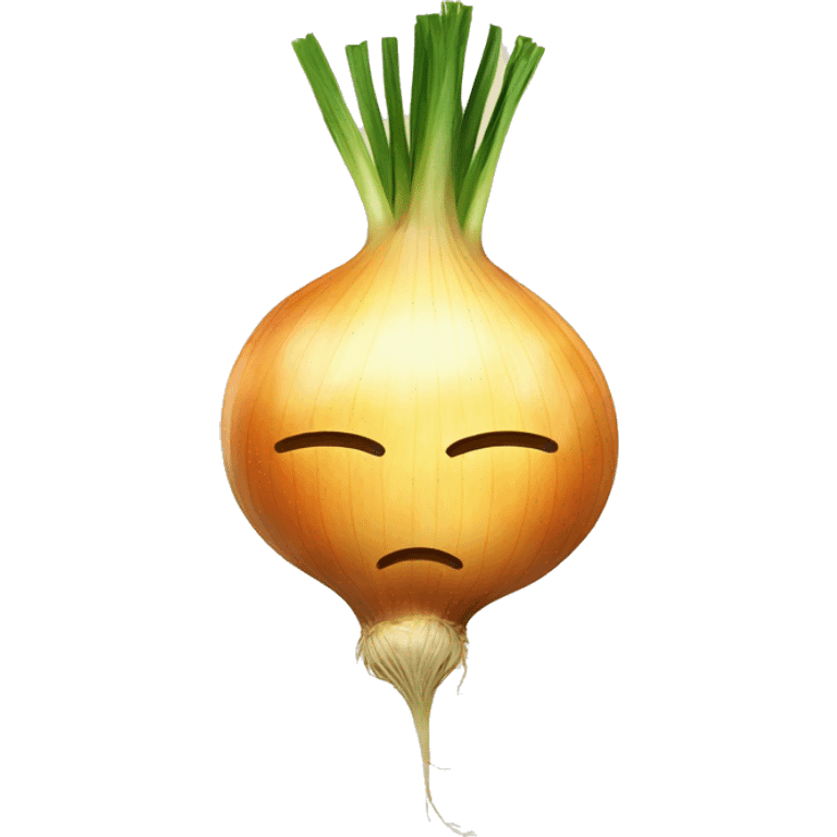 onion as a sun emoji