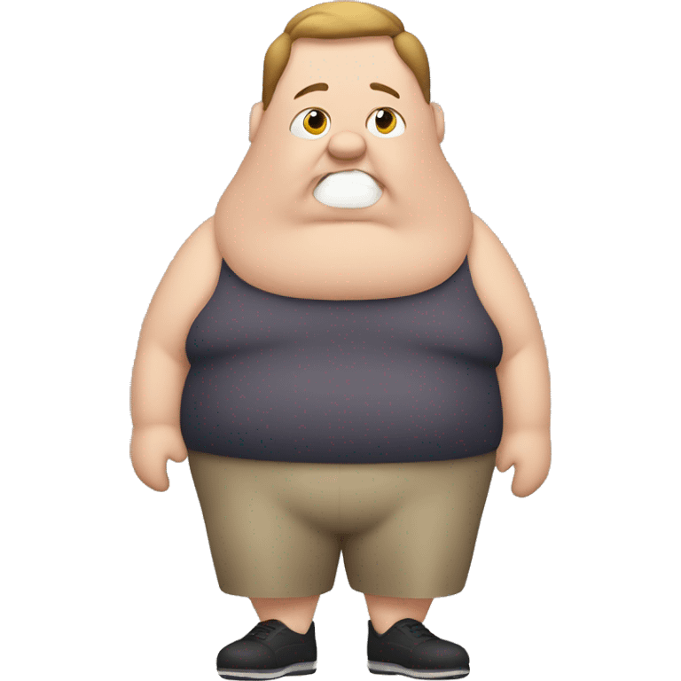 very fat person emoji