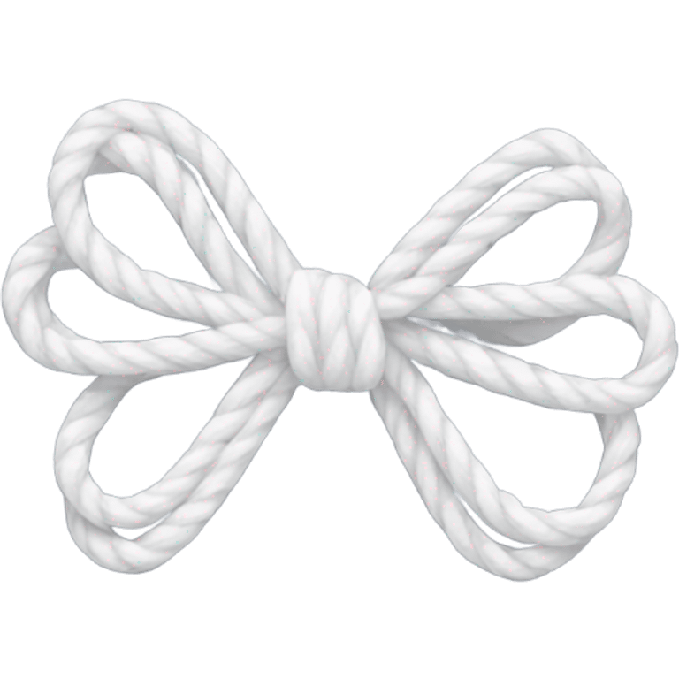 White string bow emoji