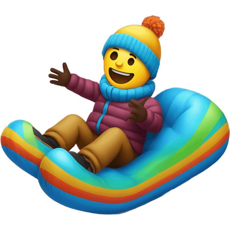 Snowtubing emoji