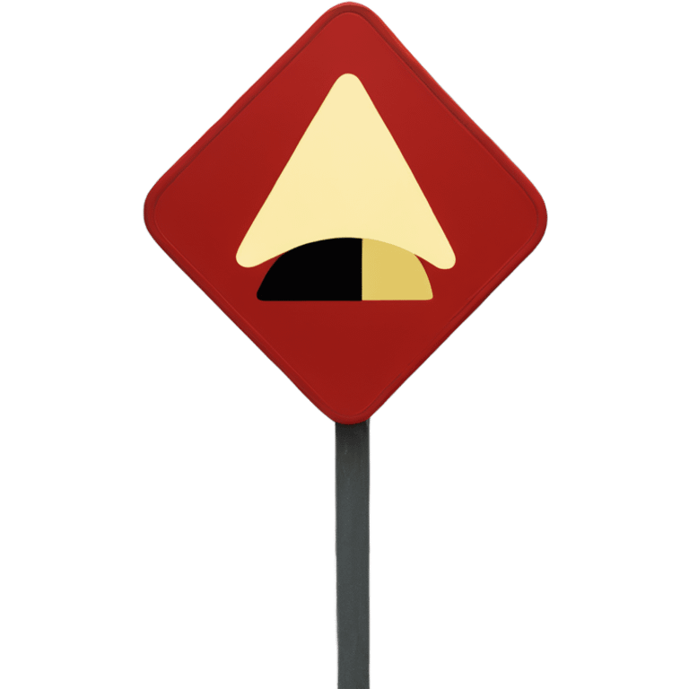 yield sign emoji