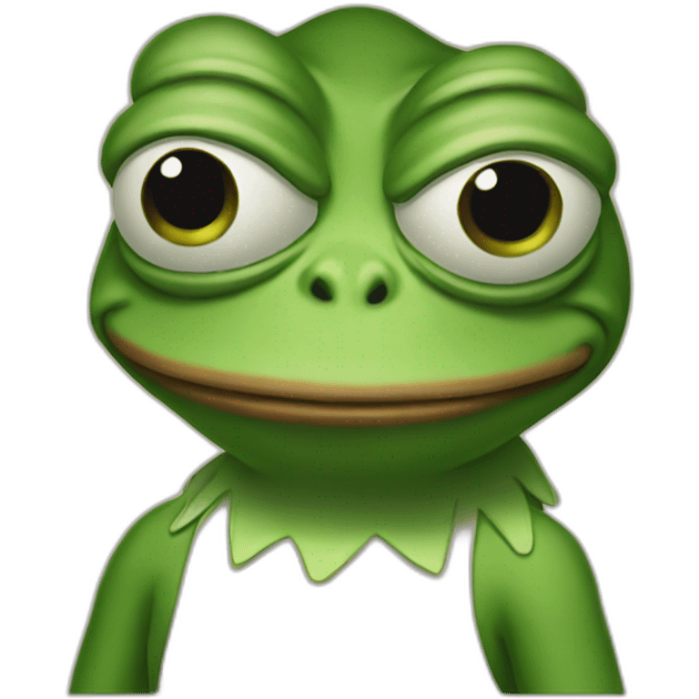 Pepe the frog judging you emoji