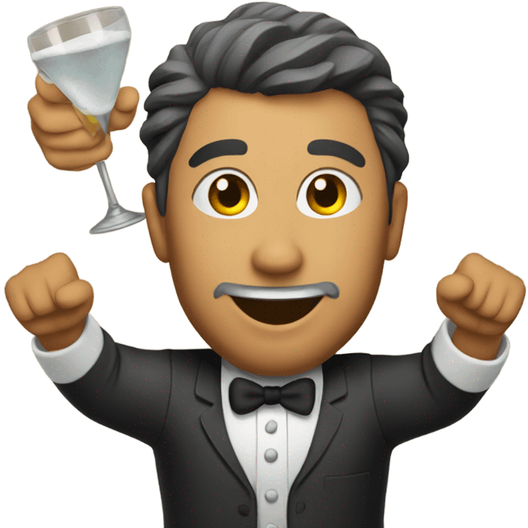 Flying bartender emoji