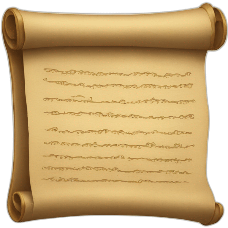 an emoji of an old scroll of text emoji