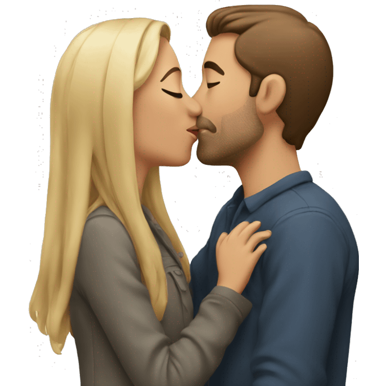 Couple kissing emoji