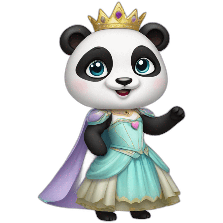 panda dressed as a princess emoji