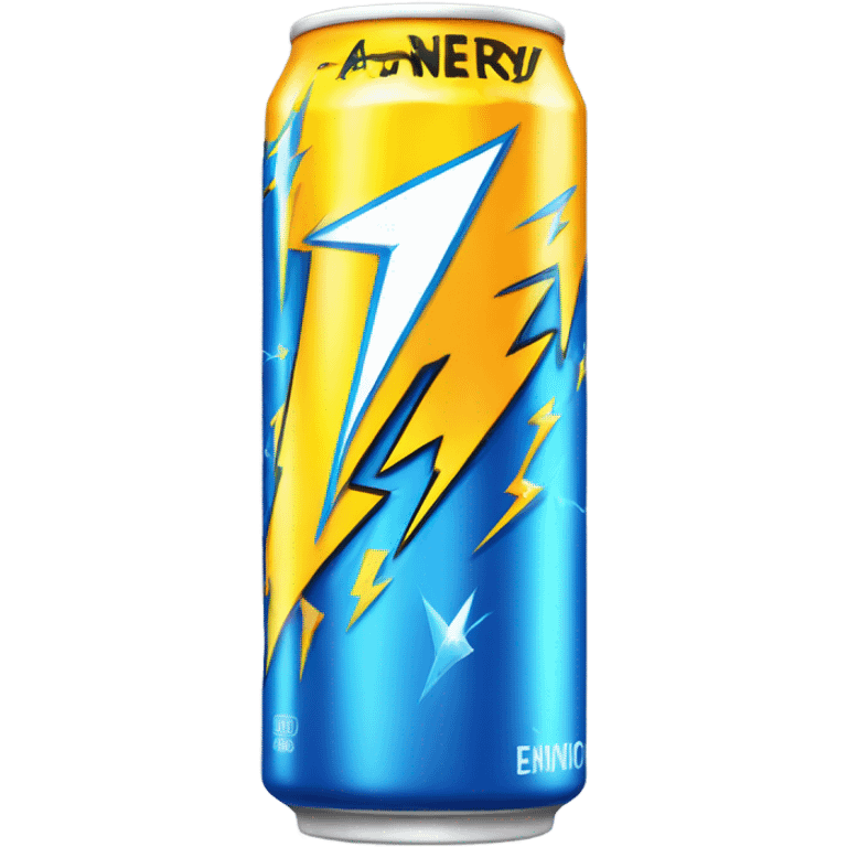 energy drink with lightning on it  emoji