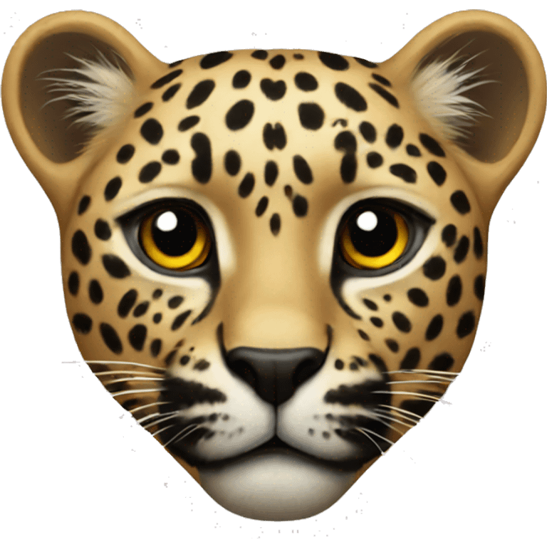 Leopard heart emoji