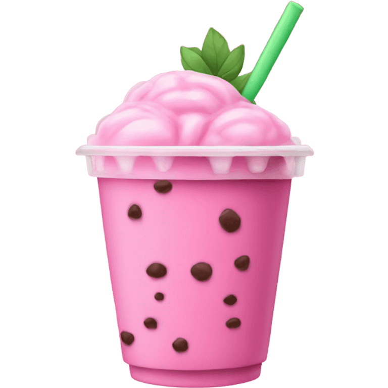 pink boba emoji