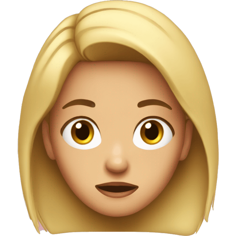 A girl Shock emoji