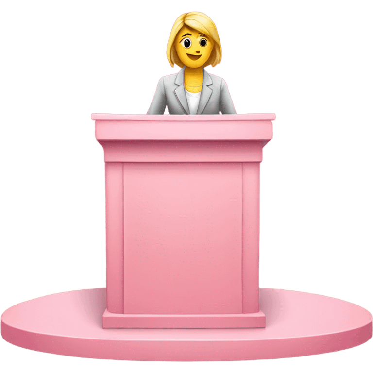 Pink podium  emoji