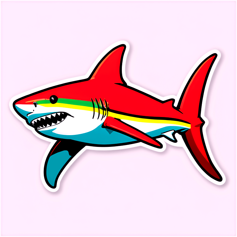 Rasta shark emoji