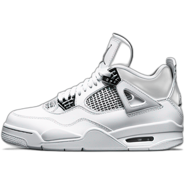 air jordan 4 pure money emoji