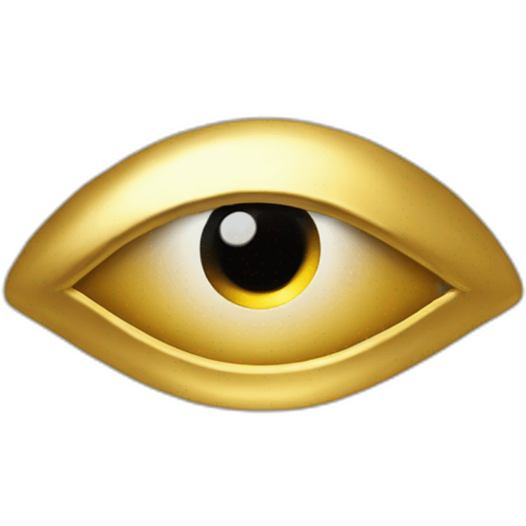 an gold eye in the sky emoji