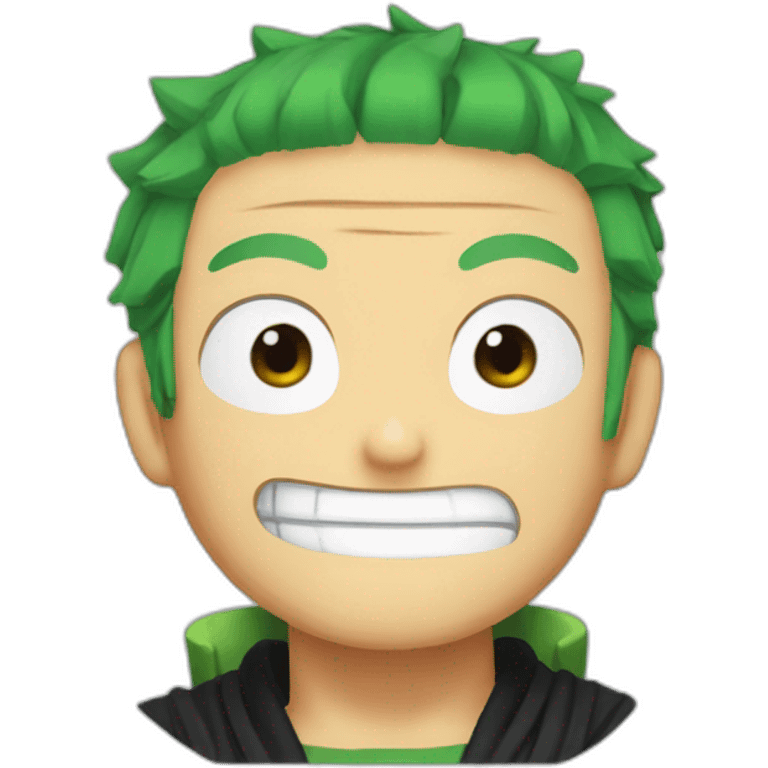 One piece Zoro face emoji