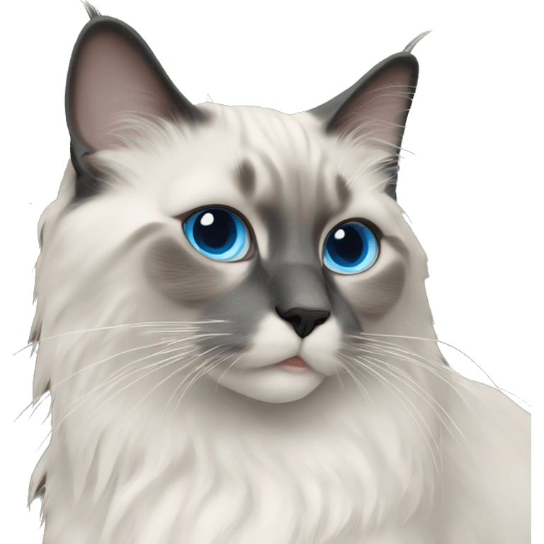 bluepoint ragdoll cat emoji