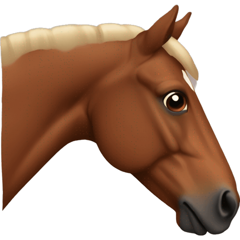 Brown horse head emoji