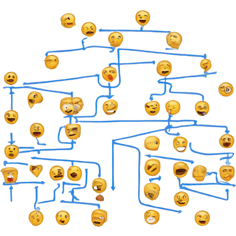 Flow charts going up  emoji