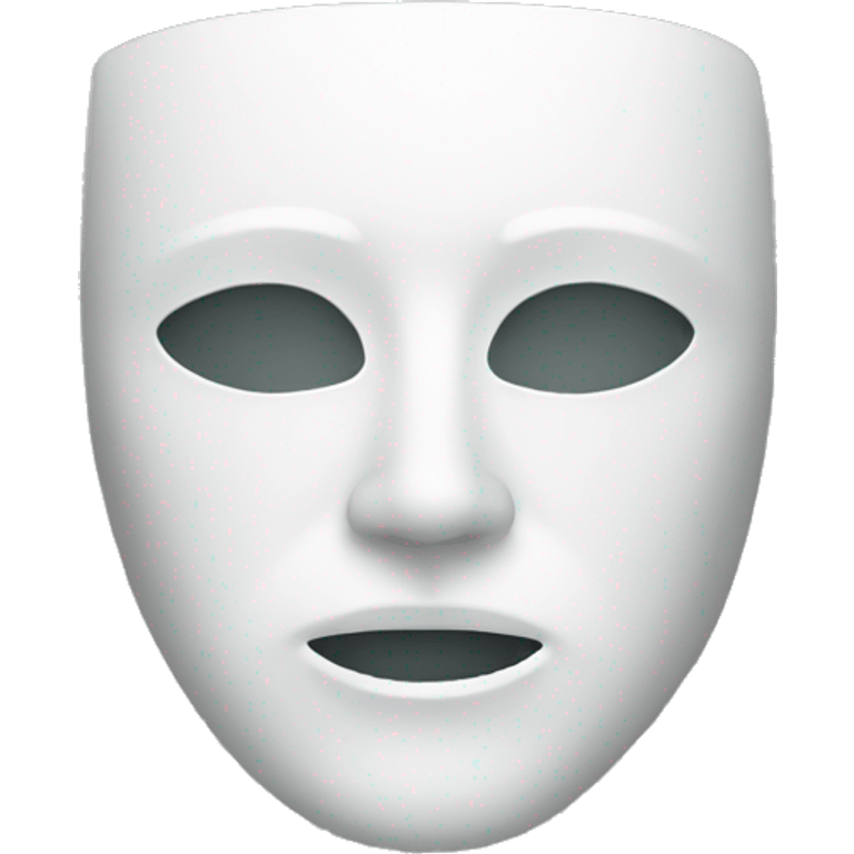 Blank mask emoji