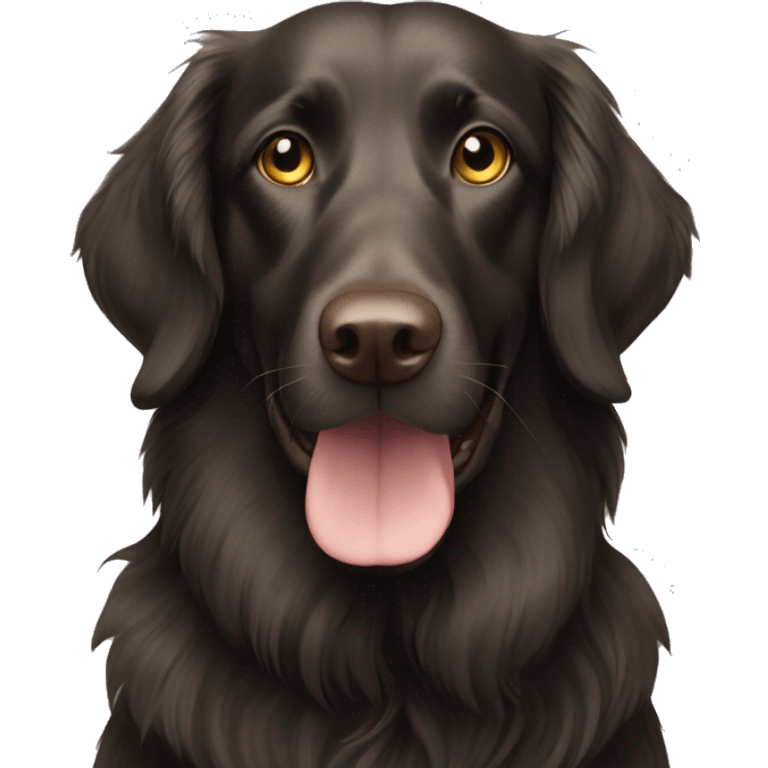 Flatcoated retriver emoji