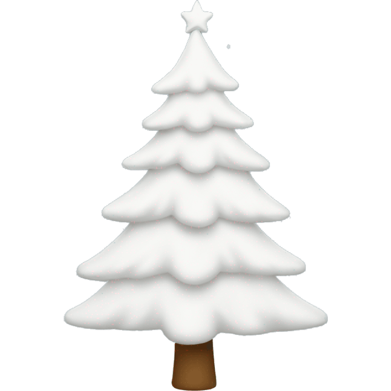 white christmas tree emoji