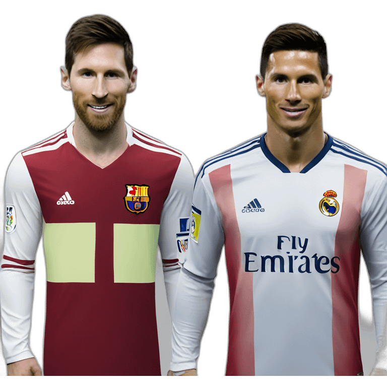 Messi with Cristiano Ronaldo emoji