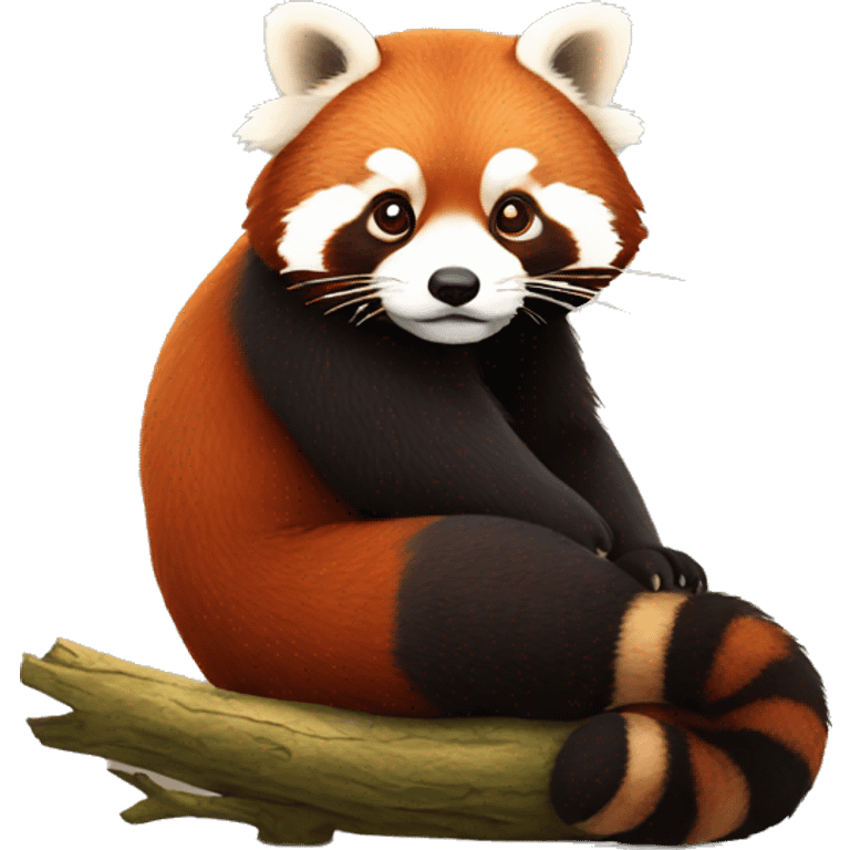 pensive red panda emoji