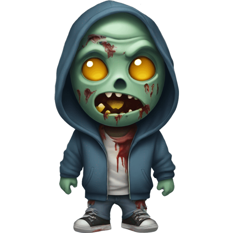 zombie with a hoodie emoji