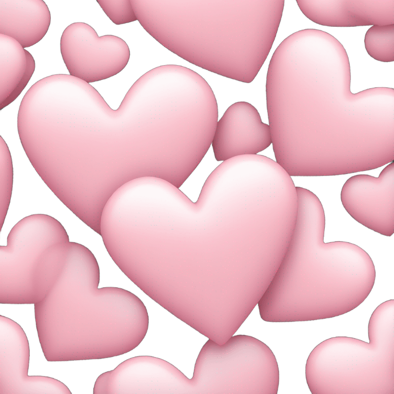 Light pink love heart  emoji