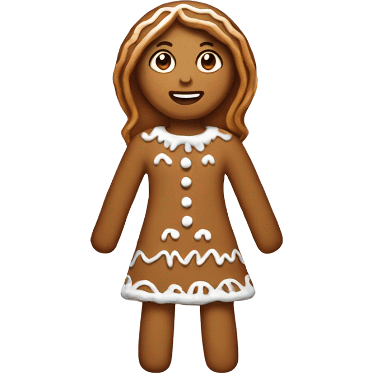 Gingerbread girl emoji