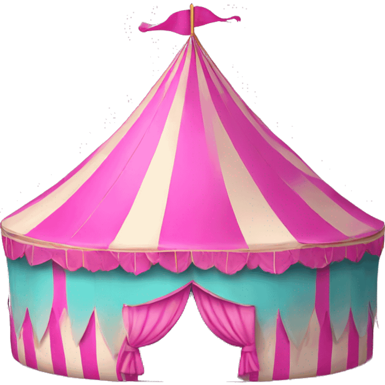 pink carnival tent emoji