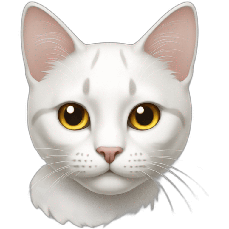 Gato blanco emoji