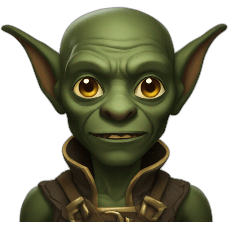 Black skin goblin emoji