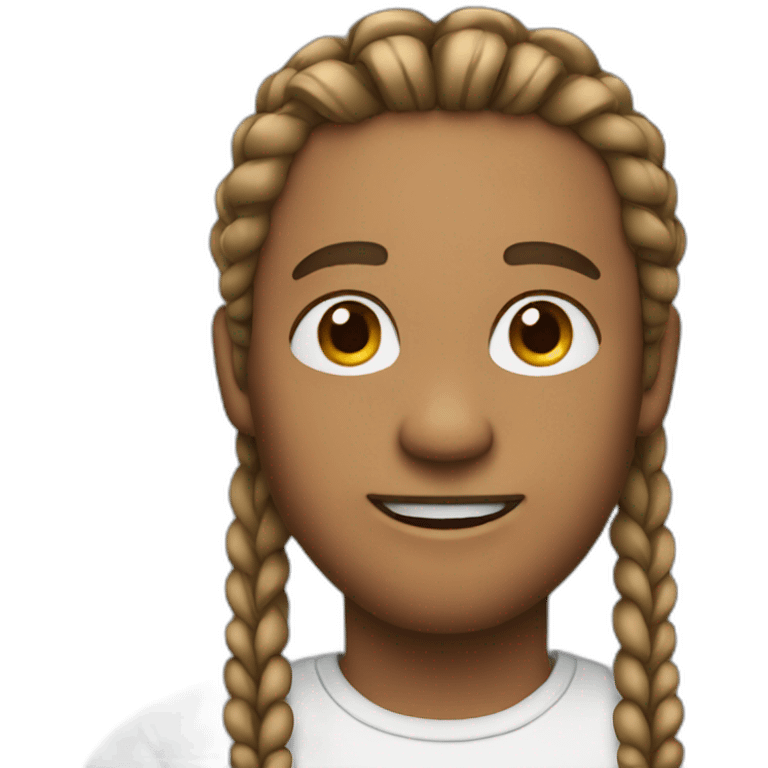 A man with braids emoji