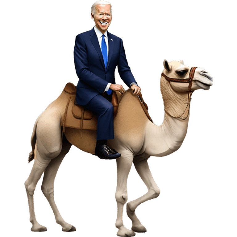 president biden riding a camel emoji