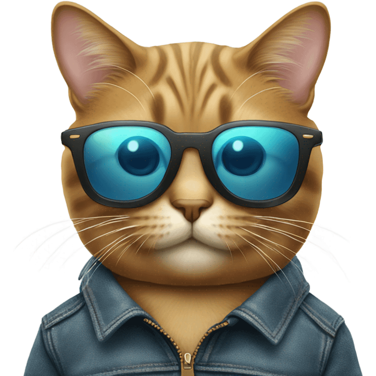 Cat with sunglasses emoji