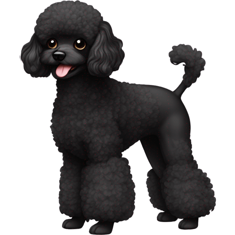 black toy poodle  emoji