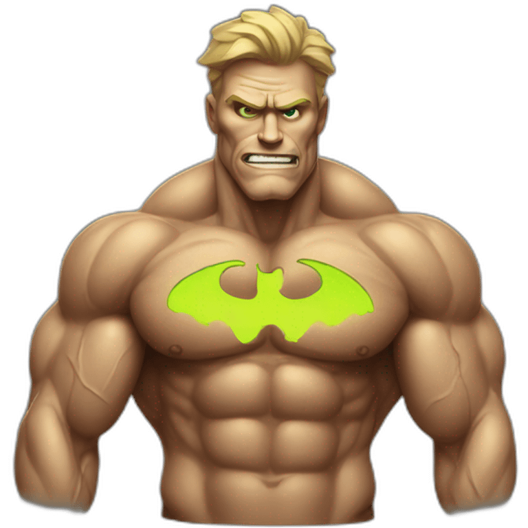 Radioactive muscle guy  emoji