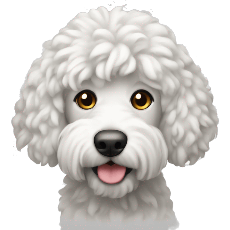 White labordoodle emoji