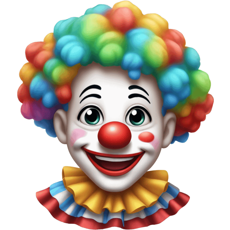 cute clown laughing emoji