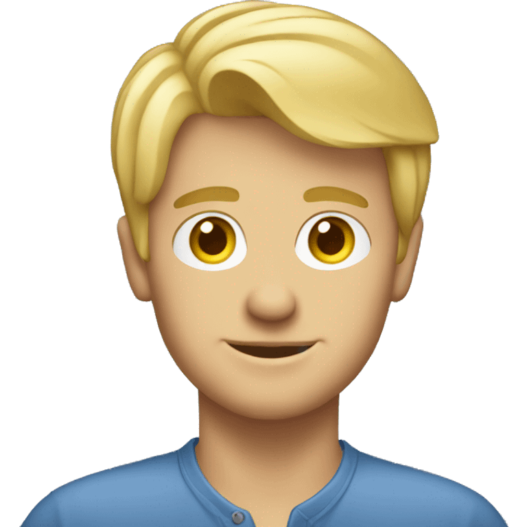 Blonde guy working in property emoji