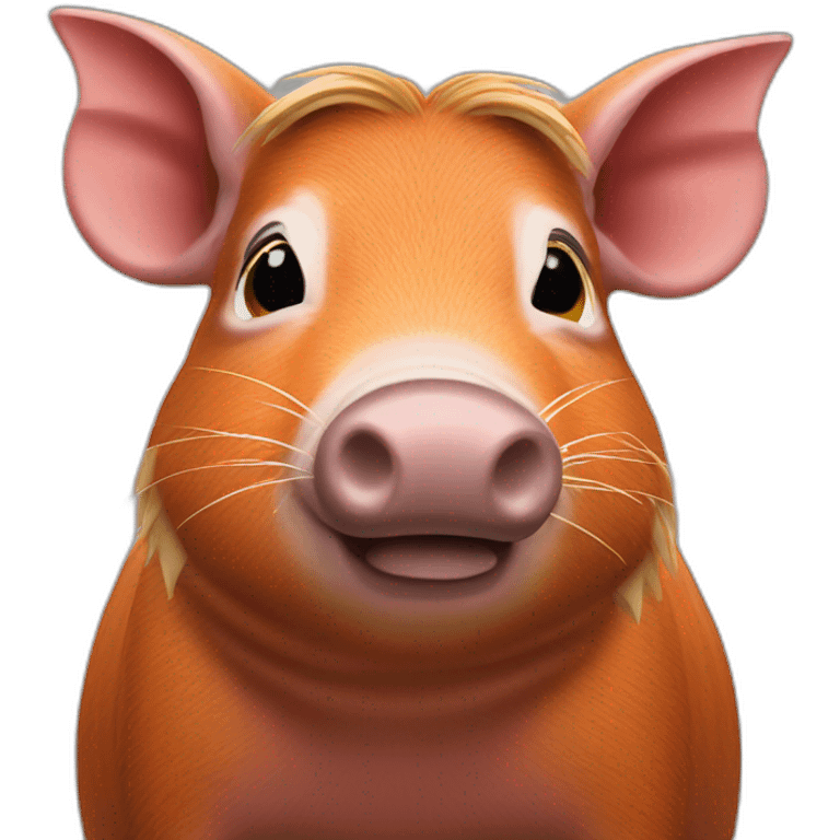 Red River hog emoji