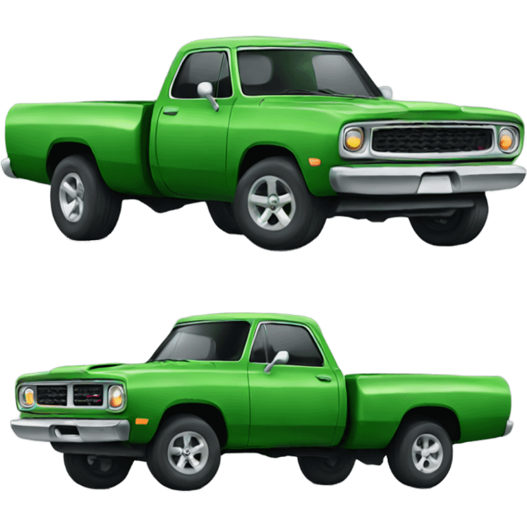 Green dodge  emoji