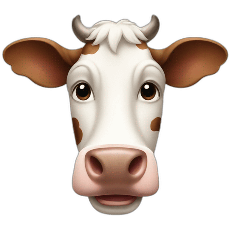 Cow happy emoji