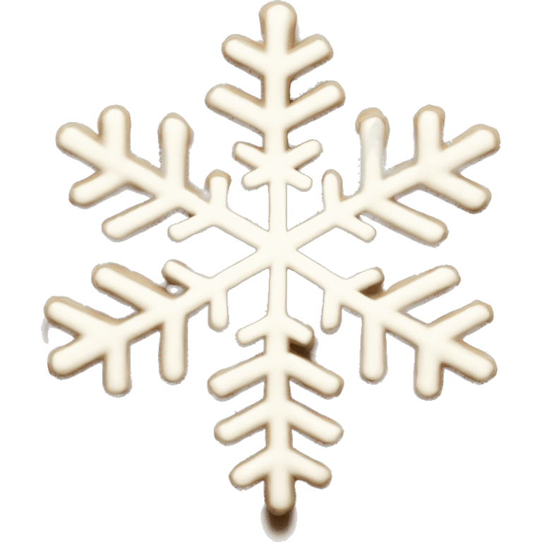 beige snowflake  emoji