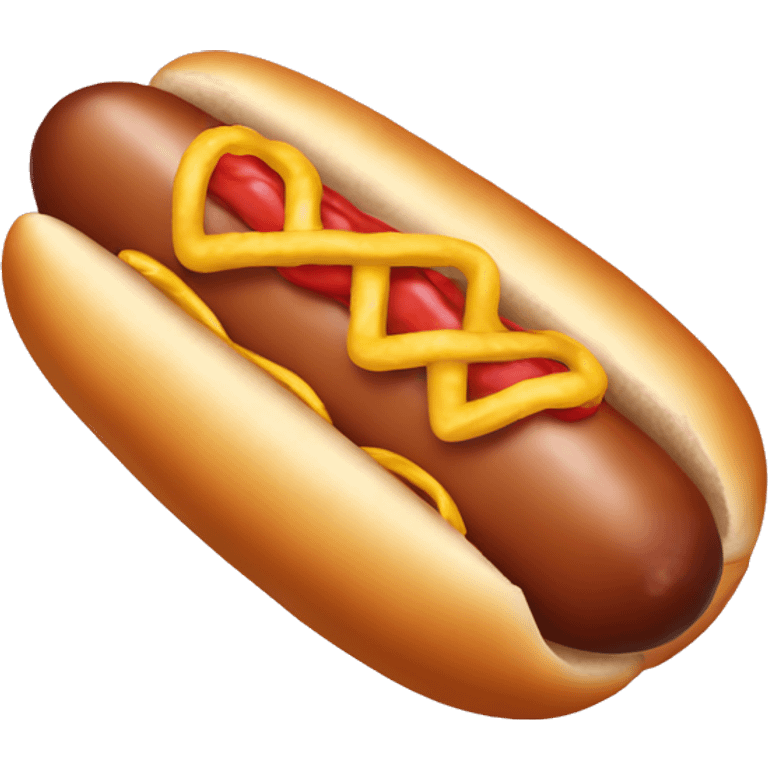 Big hot dog with a bow on it emoji