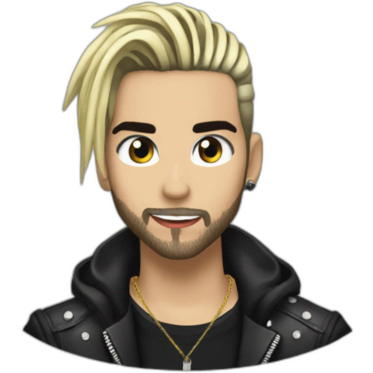 Bill Kaulitz singing 2000s emoji